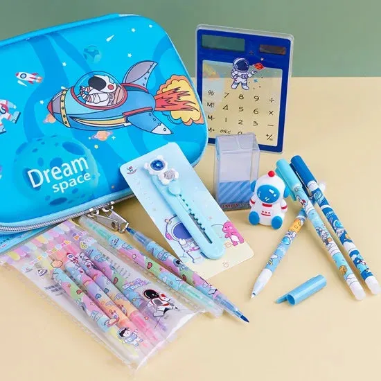 Space Theme Stationery Bundle with Pencil Case