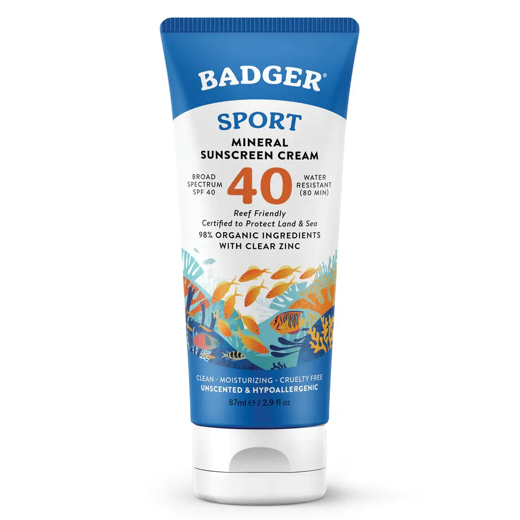 Sport Mineral Sunscreen Cream - SPF 40