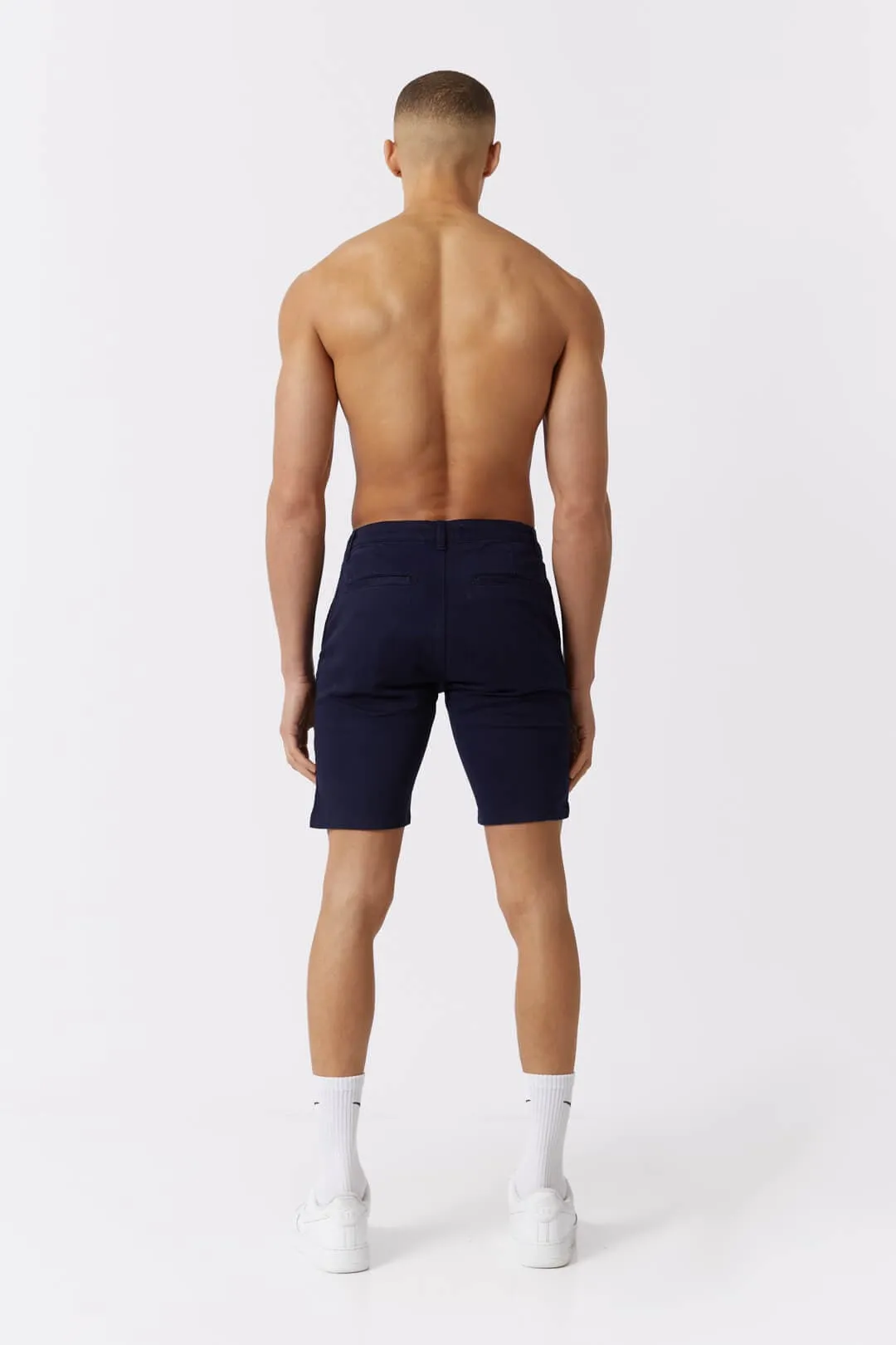 STRETCH CHINO SHORT - NAVY