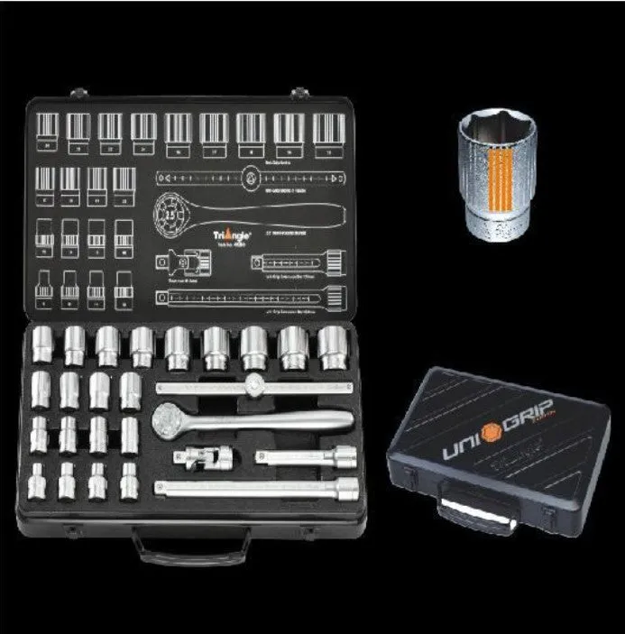 Triangle Socket Set 1/2" Square Drive 8-32mm 26pcs